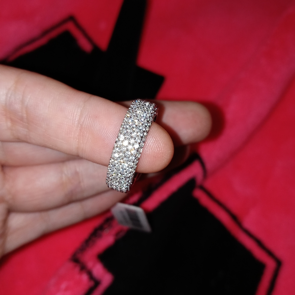 Suzy Levian size 9 Eternity Band - Picture 2 of 9